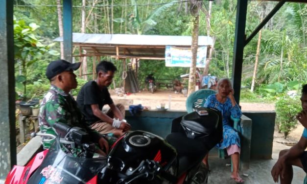 Babinsa Gencar Sosialisasikan Pencegahan Karhutla di Batang Asai