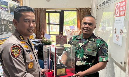 Kodim 0420/Sarko Beri Penghargaan, Sambut Kapolres Baru Merangin