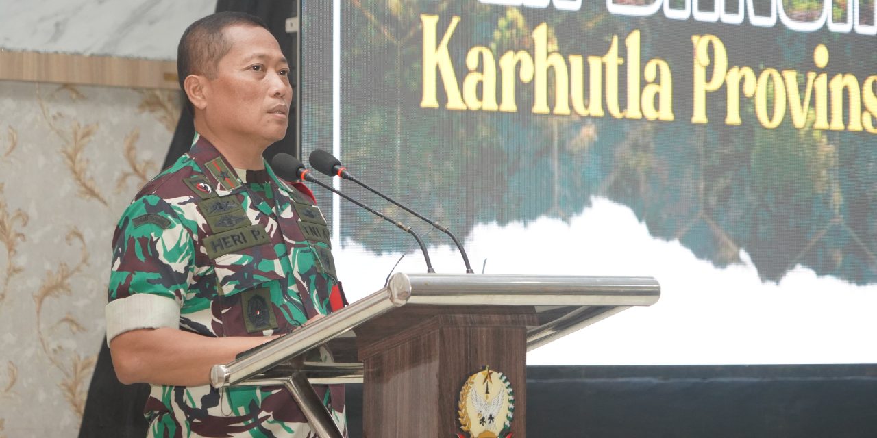 Danrem 042/Gapu Serukan Perang Bersama Lawan Karhutla