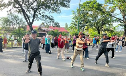 Kodim 0420/Sarko Hadir, Senam Jadi Ruang Kebersamaan Tanpa Sekat