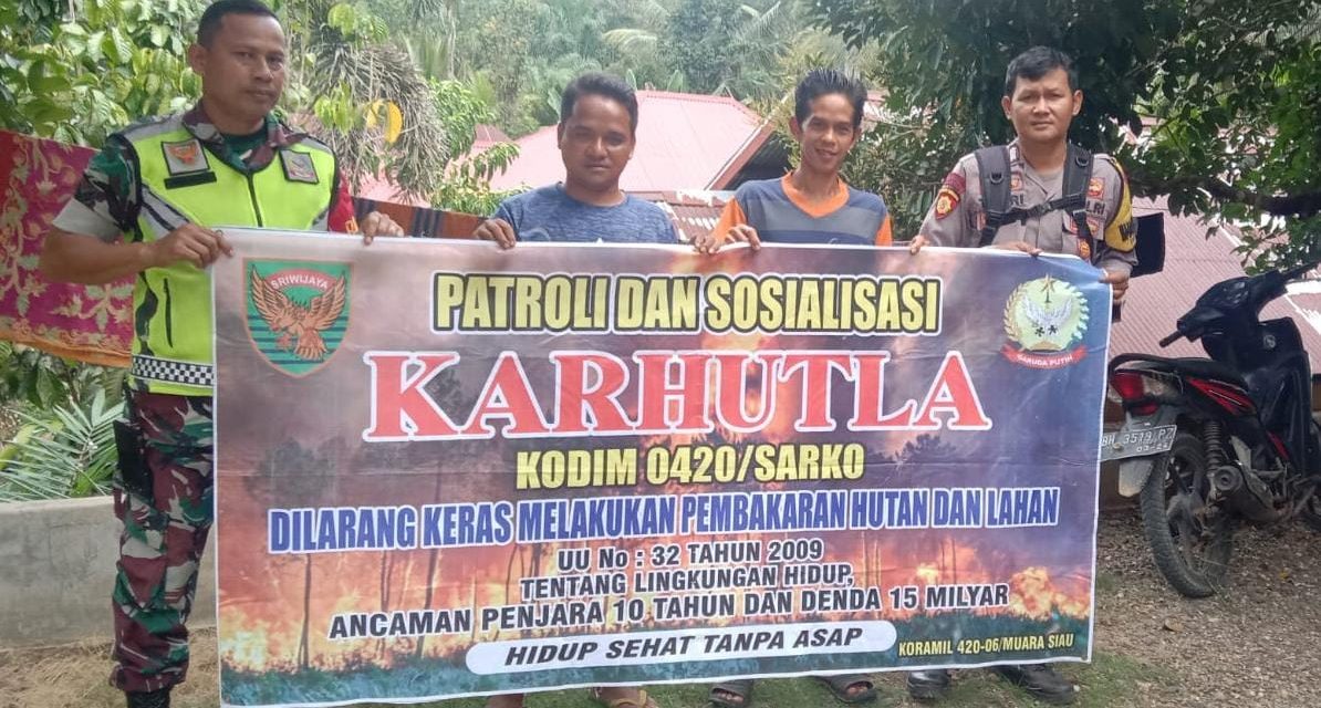 TNI-Polri Perkuat Barisan Lawan Karhutla: Patroli Humanis, Edukasi Progresif di Desa Rawan