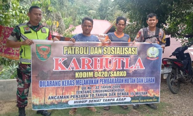 TNI-Polri Perkuat Barisan Lawan Karhutla: Patroli Humanis, Edukasi Progresif di Desa Rawan