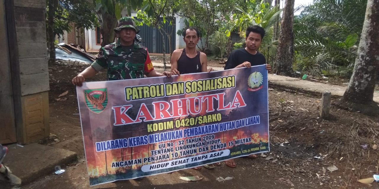 Patroli Hijau: Peltu Zulhendri Edukasi Warga Tentang Bahaya Karhutla