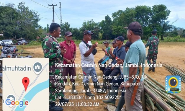 Babinsa Ajak Warga Bersama Cegah Karhutla, Kesadaran Jadi Garda Terdepan