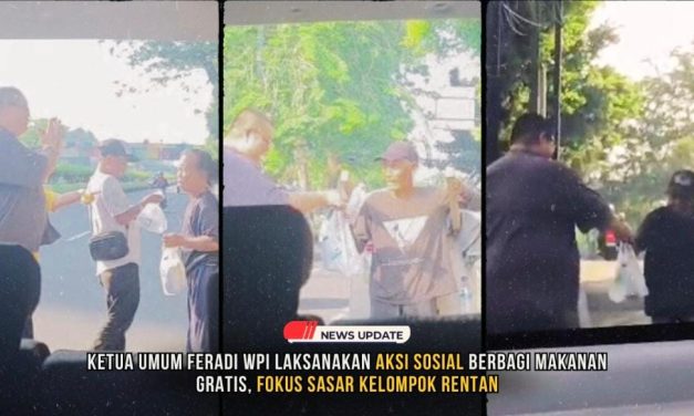 Ketua Umum FERADI WPI Laksanakan Aksi Sosial Berbagi Makanan Gratis, Fokus Sasar Kelompok Rentan