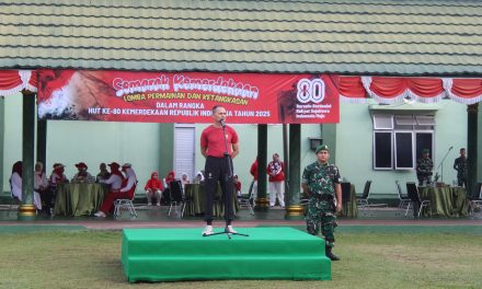 Korem 042/Gapu Gelar Beragam Lomba Semarakkan HUT RI ke-80