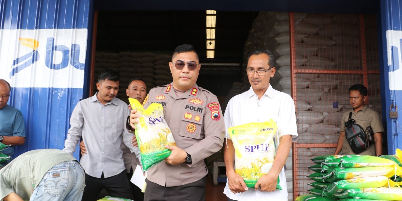 Antusias Warga Tinggi, Bersas Murah Polres Kebumen Laku 176 Ton