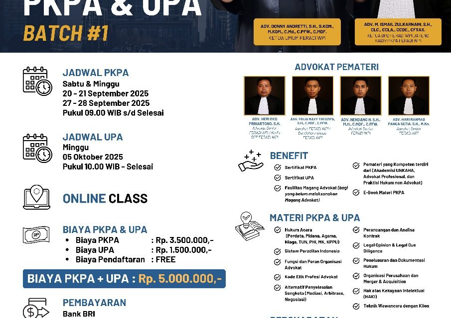 FERADI WPI Gelar PKPA & UPA Batch I Bersama Universitas Karya Husada Semarang