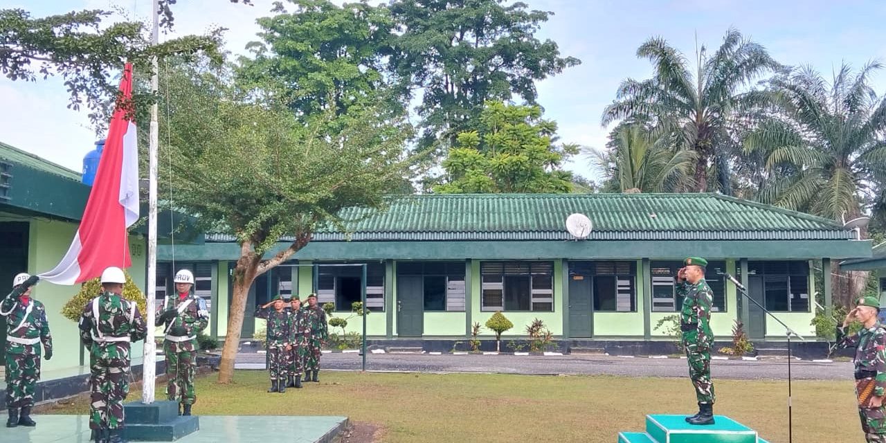 Semangat Kemerdekaan Menggelora, Upacara Mingguan Kodim 0420/Sarko Berlangsung Khidmat