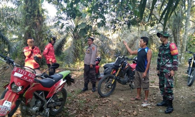 Cegah Kebakaran Hutan dan Lahan, Babinsa dan Bhabinkamtibmas Gencarkan Patroli Karhutla di Sarolangun
