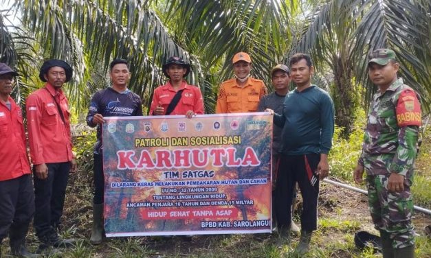 Patroli Karhutla dan Himbau Warga Agar Tidal Membakar Lahan