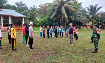 Babinsa Dampingi Latihan Paskibraka Sambut HUT RI ke-80