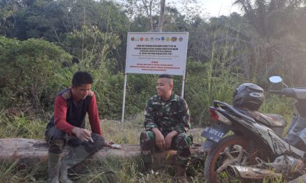 Babinsa Bangko Cek Plang Satgas PKH: Kawasan Hutan Harus Bersih dari Pelanggaran