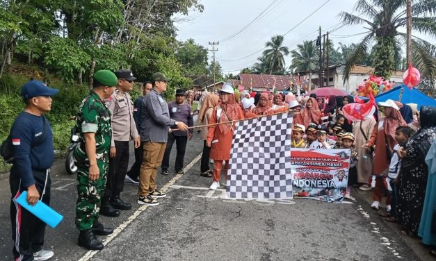 Semarak HUT RI ke-80, Pawai Pembangunan Meriahkan Kecamatan Sungai Manau