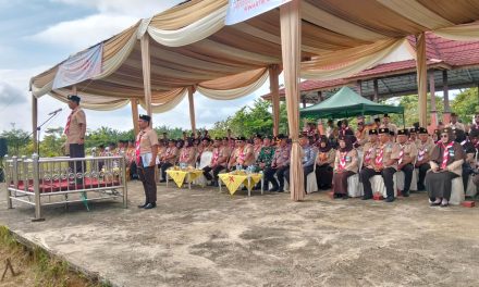 Dandim 0420/Sarko Diwakili Wadanramil 420-04/Sarolangun Hadiri Apel Besar Hari Pramuka ke-64 Kwarcab Merangin