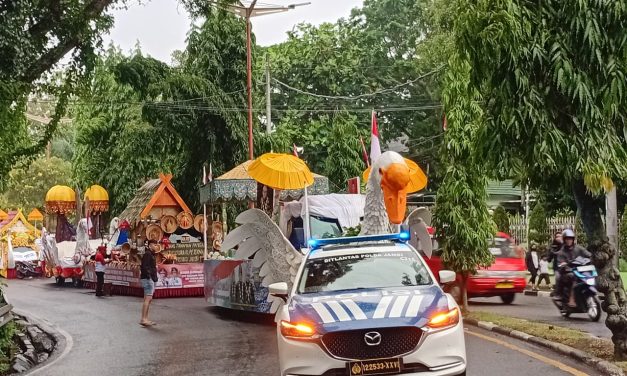 Polresta Jambi Terjunkan 530 Personel Amankan Pawai Pembangunan HUT RI ke-80