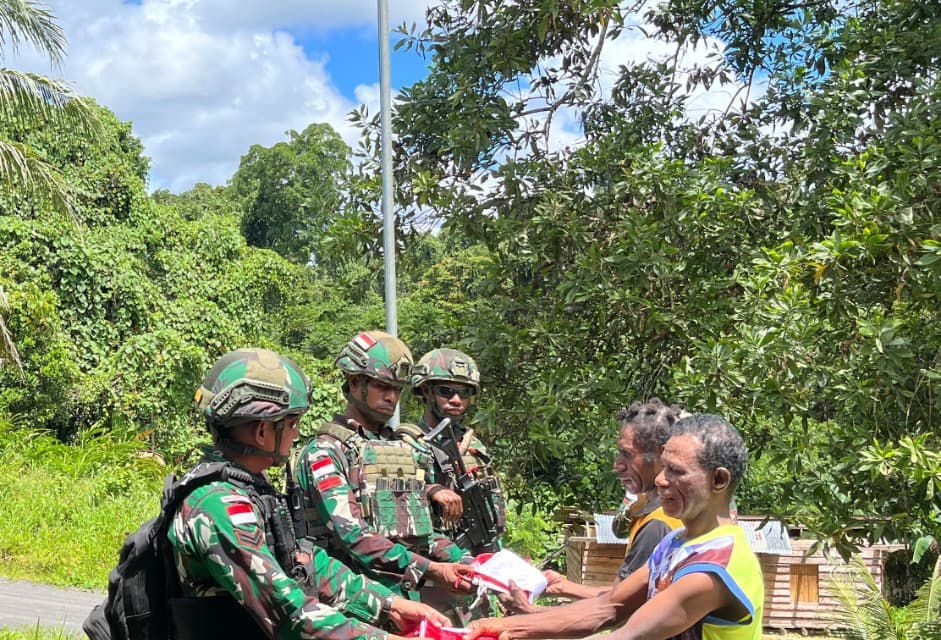 Merah Putih di Ujung Timur: Satgas Yonif 763/SBA Bangun Nasionalisme dari Pinggiran