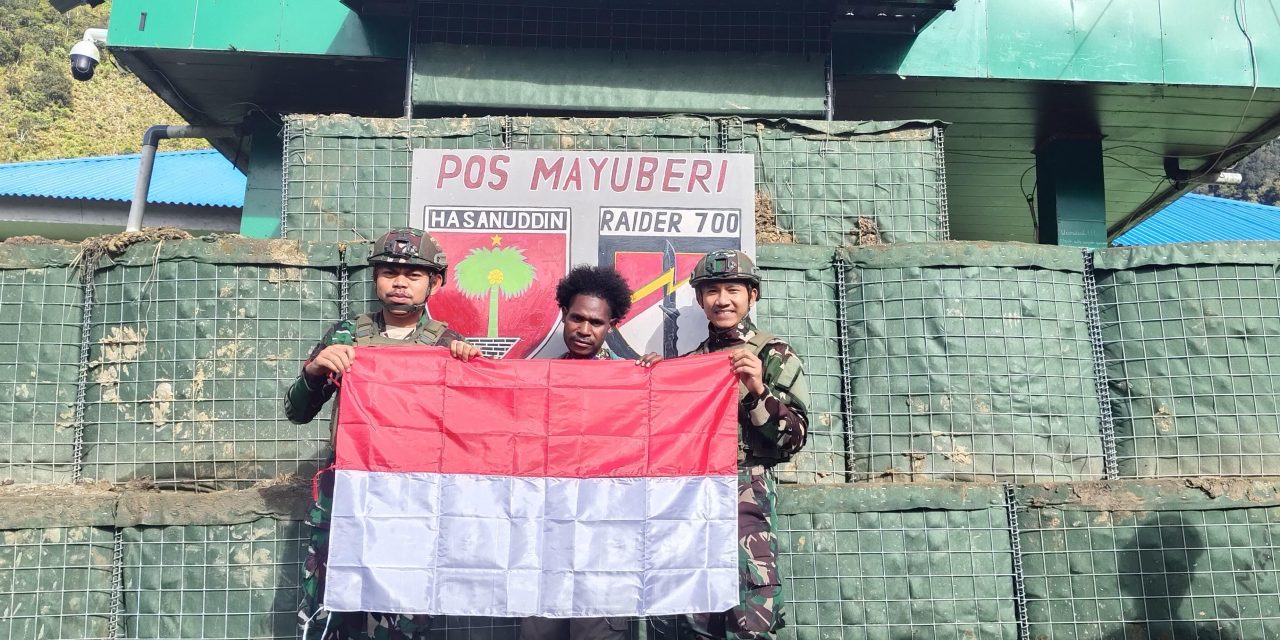 Satgas Yonif 700/WYC Kobarkan Semangat Pemuda Mayuberi