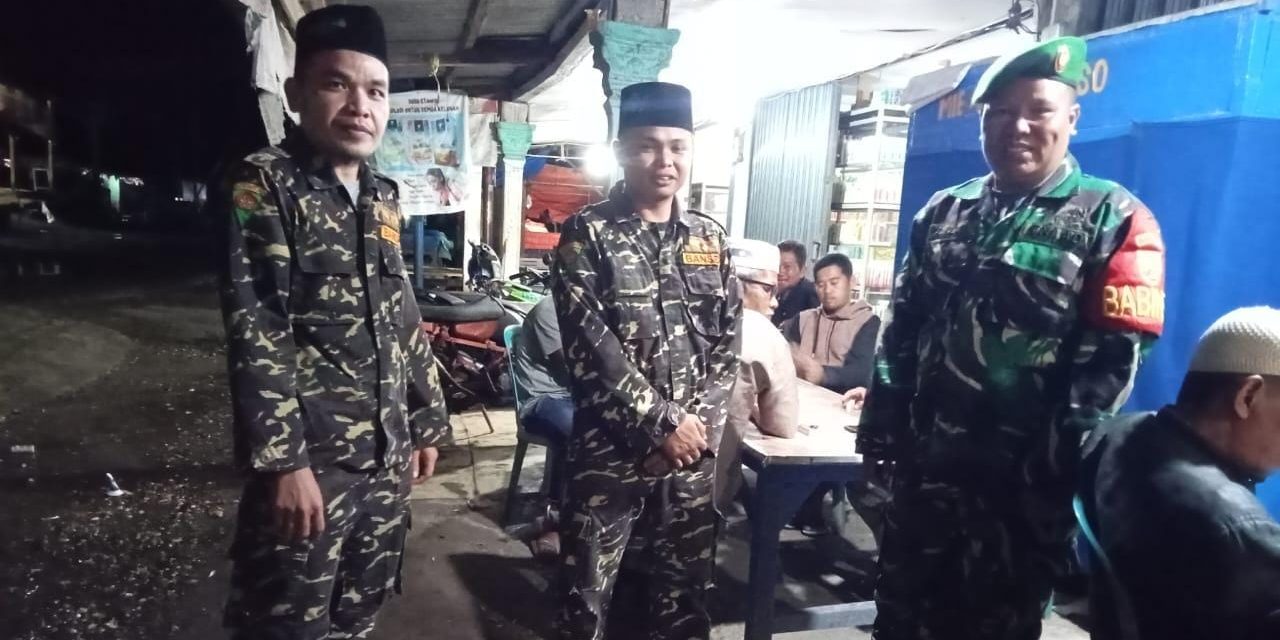Sinergi TNI, Ormas, dan Pol PP Gelar Patroli Malam di Sarolangun