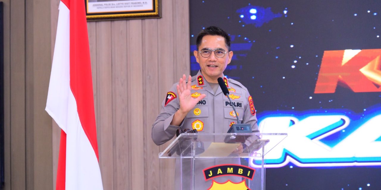 Polda Jambi Gelar Rakernis Pamobvit 2025, Kapolda Tekankan Patroli Humanis