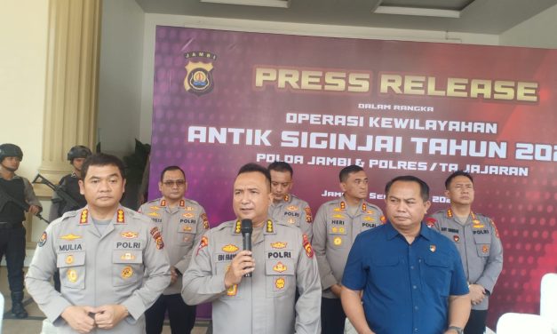 Polda Jambi Ungkap 116 Kasus Narkoba, 438 Tersangka Diamankan