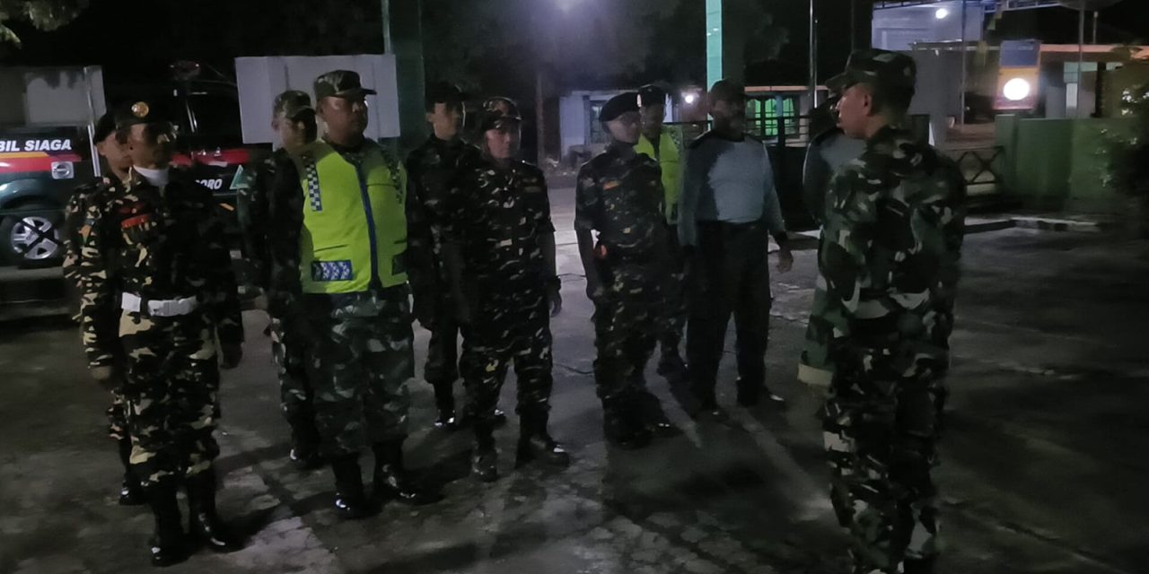 Sinergi TNI, Linmas, dan Banser Gelar Patroli Bersama di Wonosegoro