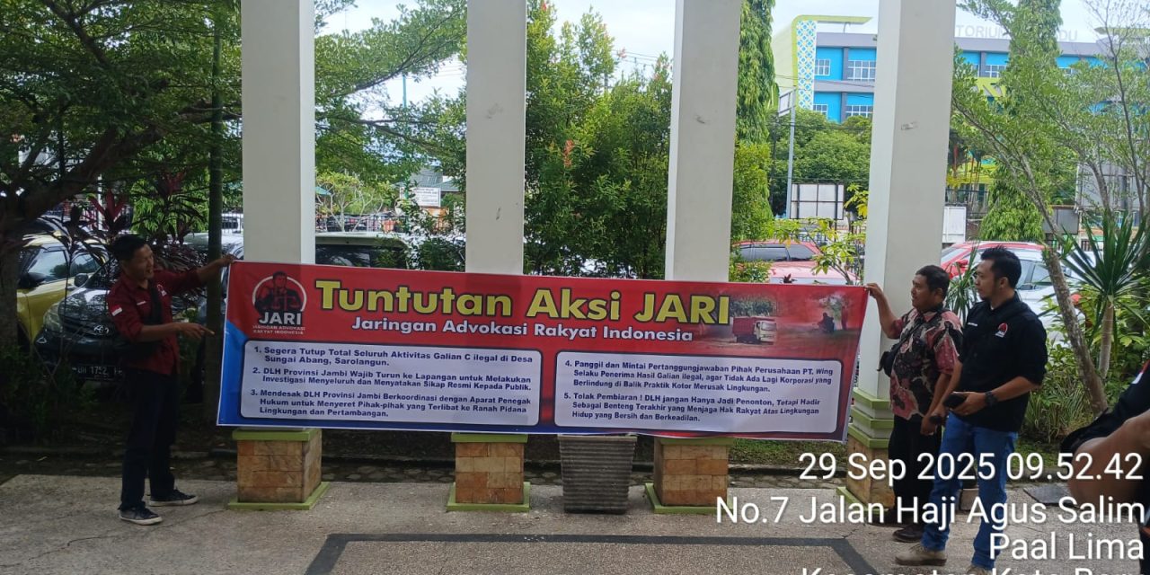 JARI Gedor DLH Jambi: Tutup Galian C Ilegal Sarolangun, Jangan Jadi Penonton!