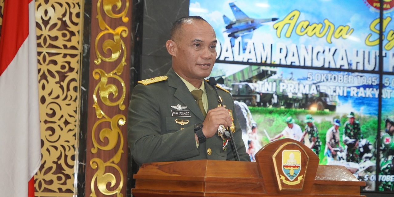 Sinergi TNI dan Pemerintah, Irdam XX/Tuanku Imam Bonjol Hadiri Syukuran HUT ke-80 TNI di Jambi