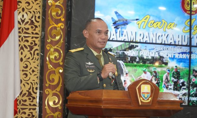 Sinergi TNI dan Pemerintah, Irdam XX/Tuanku Imam Bonjol Hadiri Syukuran HUT ke-80 TNI di Jambi