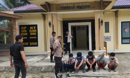 Tujuh Remaja Bersenjata Tajam Diamankan, Polsek Sungai Bahar Gerak Cepat Amankan Wilayah
