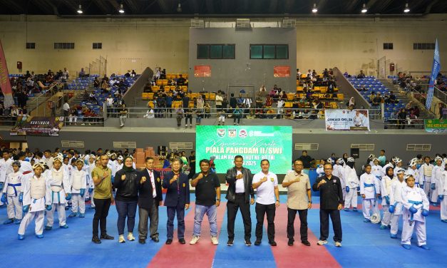 Kasdam II/Sriwijaya Resmi Tutup Kejuaraan Karate Piala Pangdam II/Sriwijaya, Harapkan Lahirkan Atlet Berprestasi Internasional