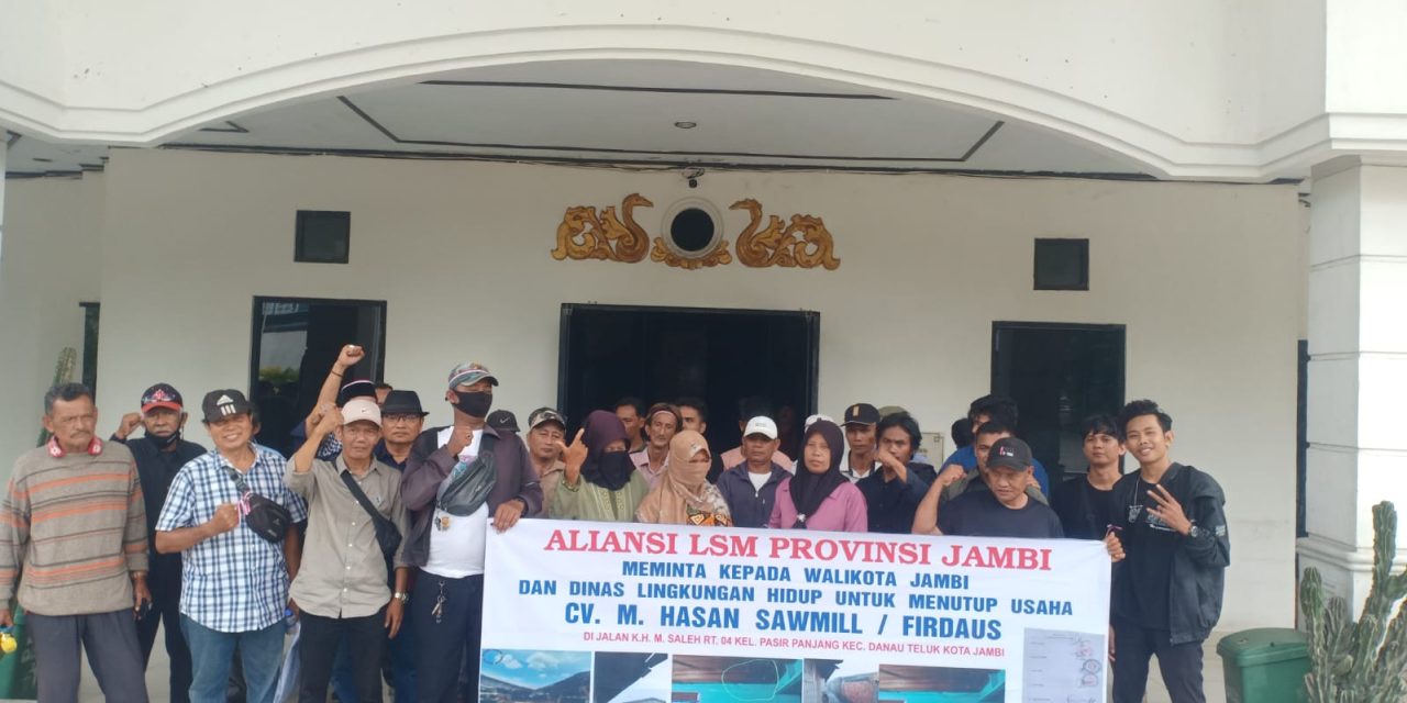 Aliansi LSM Jambi Geruduk DPRD dan DLH: Desak Tutup Sawmill Diduga Cemari Lingkungan