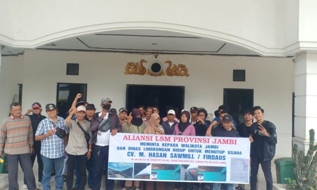 Aliansi LSM Jambi Geruduk DPRD dan DLH: Desak Tutup Sawmill Diduga Cemari Lingkungan
