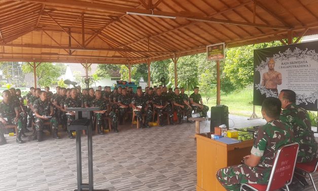 Komitmen Kembangkan Beladiri Prajurit, Kajasdam II/Sriwijaya Pimpin Rakor Pembinaan Latihan Pencak Silat Militer (PSM)