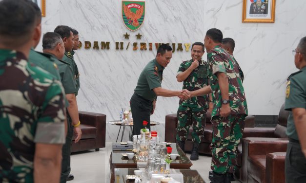 Pangdam II/Sriwijaya Terima Audiensi Wadan Pusterad, Perkuat Sinergitas Bidang Teritorial