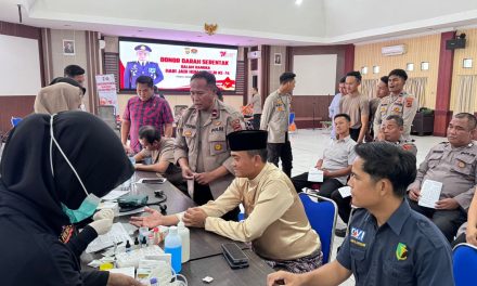 Semangat Kemanusiaan di Hari Jadi ke-74: Polres Muaro Jambi Gelar Donor Darah Serentak