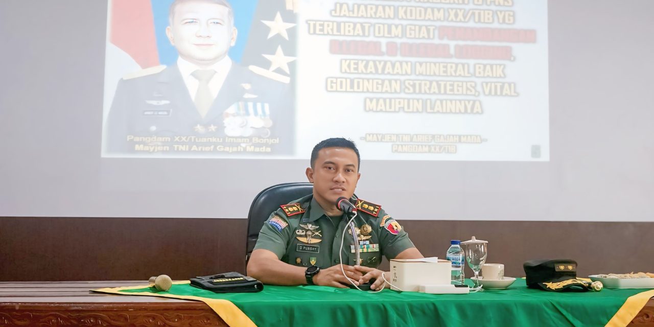 Jam Pengarahan Dandim 0416/Bute, Tekankan Profesionalisme, Rasa Syukur dan Integritas Prajurit