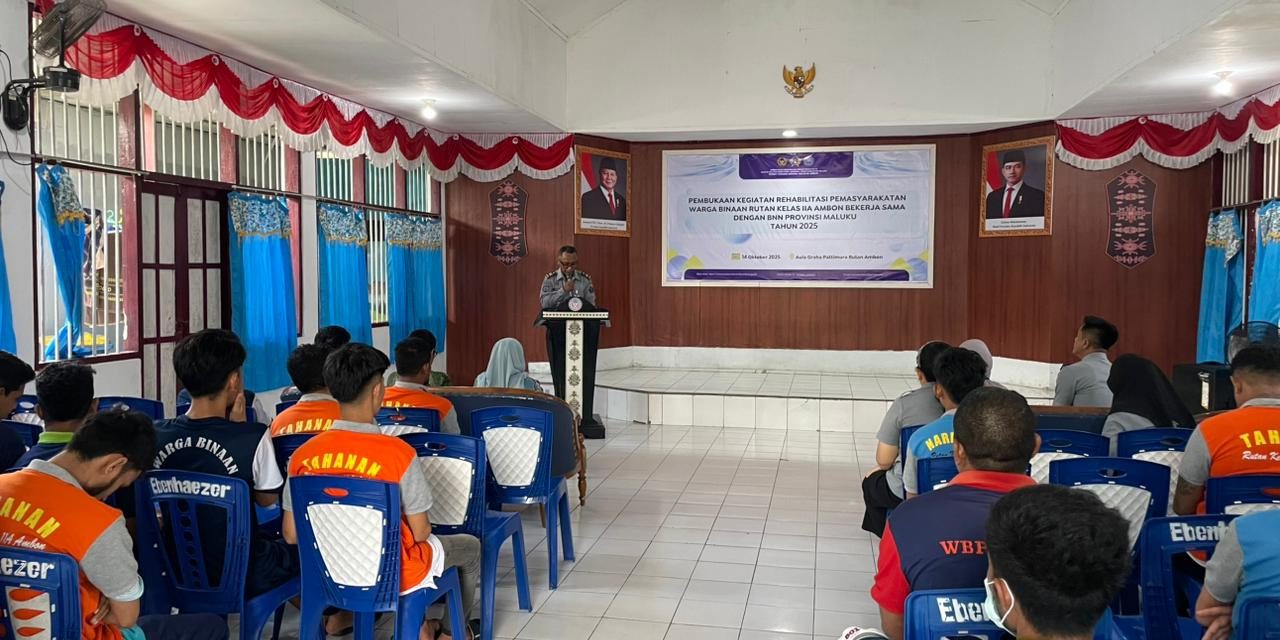 Rutan Ambon Gandeng BNNP Maluku, Buka Program Rehabilitasi Sosial untuk WBP