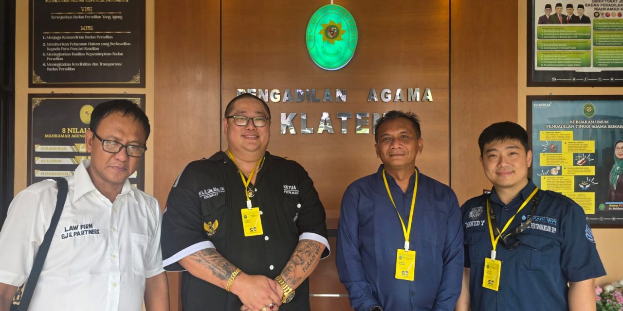 Sidang Aanmaning di PA Klaten: Subur Jaya Lawfirm dan FERADI WPI Dampingi Termohon, Dorong Penyelesaian Melalui Mediasi