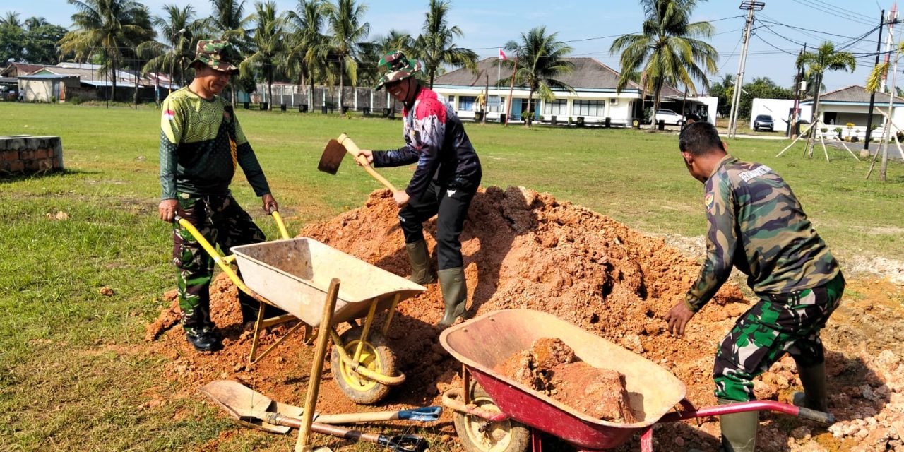 Kodim 0418/Palembang Percepat Pembangunan Area Parkir untuk Tingkatkan Fasilitas dan Kenyamanan