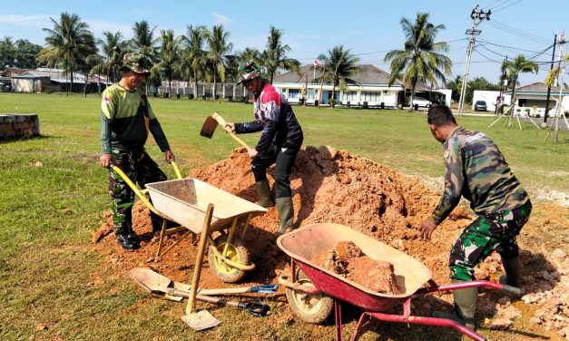 Kodim 0418/Palembang Percepat Pembangunan Area Parkir untuk Tingkatkan Fasilitas dan Kenyamanan