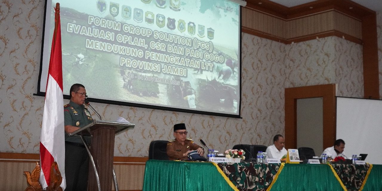 Danrem 042/Gapu Tegaskan Sinergi Lintas Sektor untuk Ketahanan Pangan Jambi