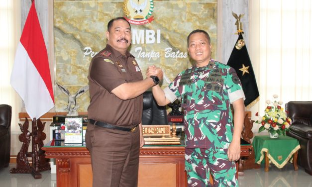 Danrem 042/Gapu Terima Audiensi Kajati Jambi, Perkuat Sinergi Penegakan Hukum dan Stabilitas Daerah