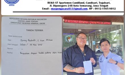 Adv. Prija Maxy Theozipa Dampingi Korban Dugaan Pemalsuan Surat di Polda Jateng