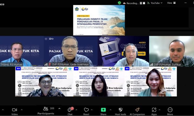 PT. Bina Indocipta Andalan Gelar Webinar Implementasi PMK Nomor 72 Tahun 2025: Optimalisasi Insentif Pajak bagi Sektor Industri dan Pariwisata