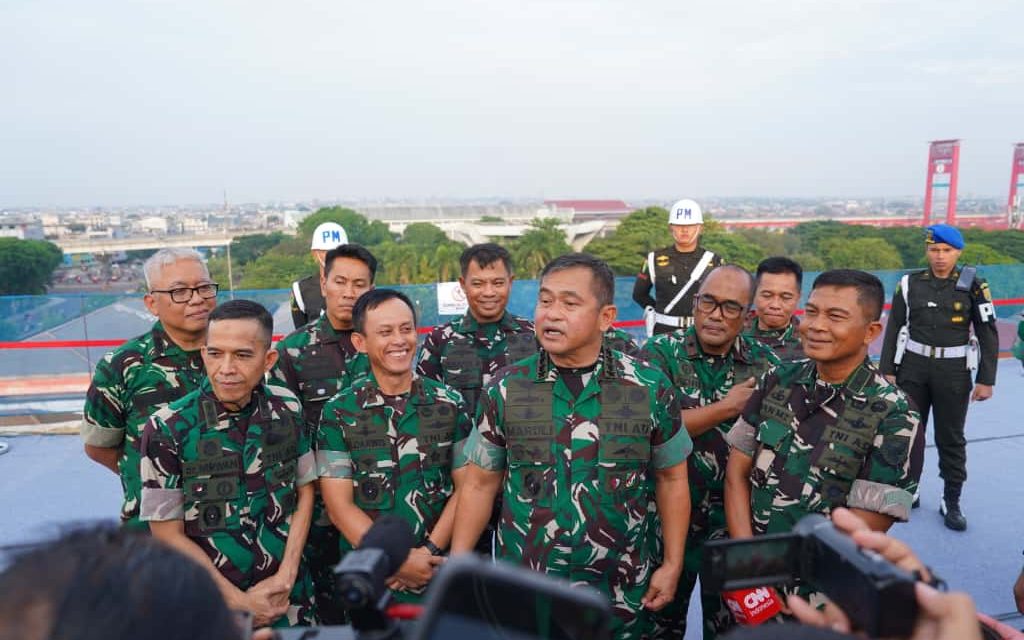 Pangdam II/Sriwijaya dampingi Kasad Hadiri Topping Off Ceremony Pembangunan Poliklinik Terpadu MCU dan Rawat Inap Eksekutif RS TK. II dr. AK Gani
