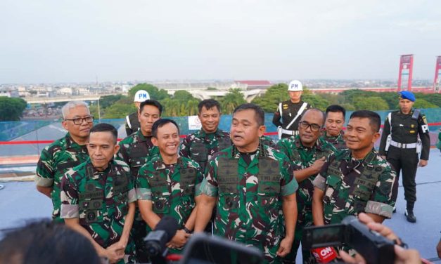 Pangdam II/Sriwijaya dampingi Kasad Hadiri Topping Off Ceremony Pembangunan Poliklinik Terpadu MCU dan Rawat Inap Eksekutif RS TK. II dr. AK Gani