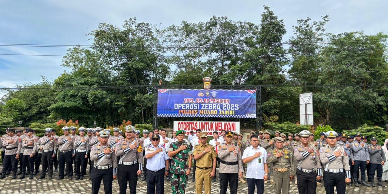Polres Muaro Jambi Gelar Operasi Zebra Siginjai 2025, Fokus Tekan Pelanggaran dan Kecelakaan Lalu Lintas