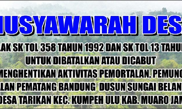 Desa Tarikan Menggugat: Warga Bersatu Menolak SK TOL dan Pungli Berkedok Klaim Lahan