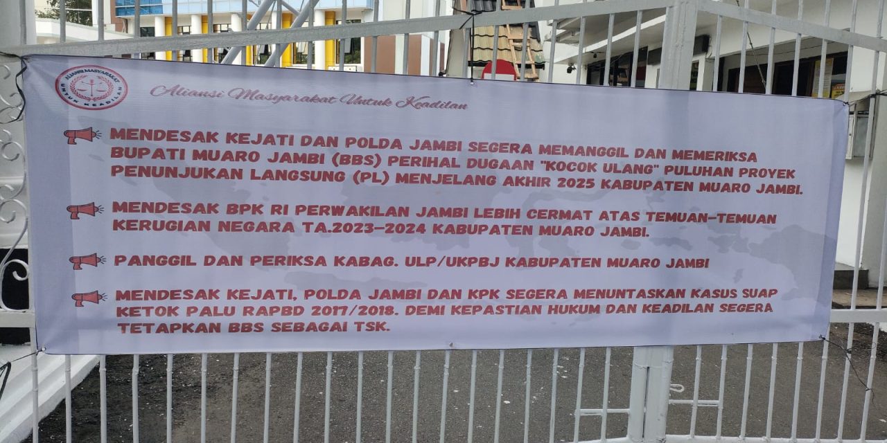 Dugaan “Kocok Ulang” Proyek PL Akhir 2025, AMUK Desak Kejati dan Polda Jambi Periksa BBS